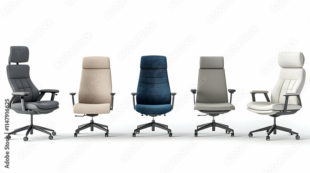 Office Chair Collection, Ergonomic Designs in Various Fabrics and Colors, Perfect for Modern Workspaces Office Chair Collection, Ergonomic Designs in Various Fabrics and Colors, Perfect for Modern Workspaces