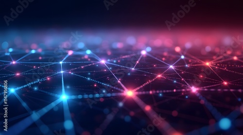 Abstract Network Connection: Digital Data Flow Visualization