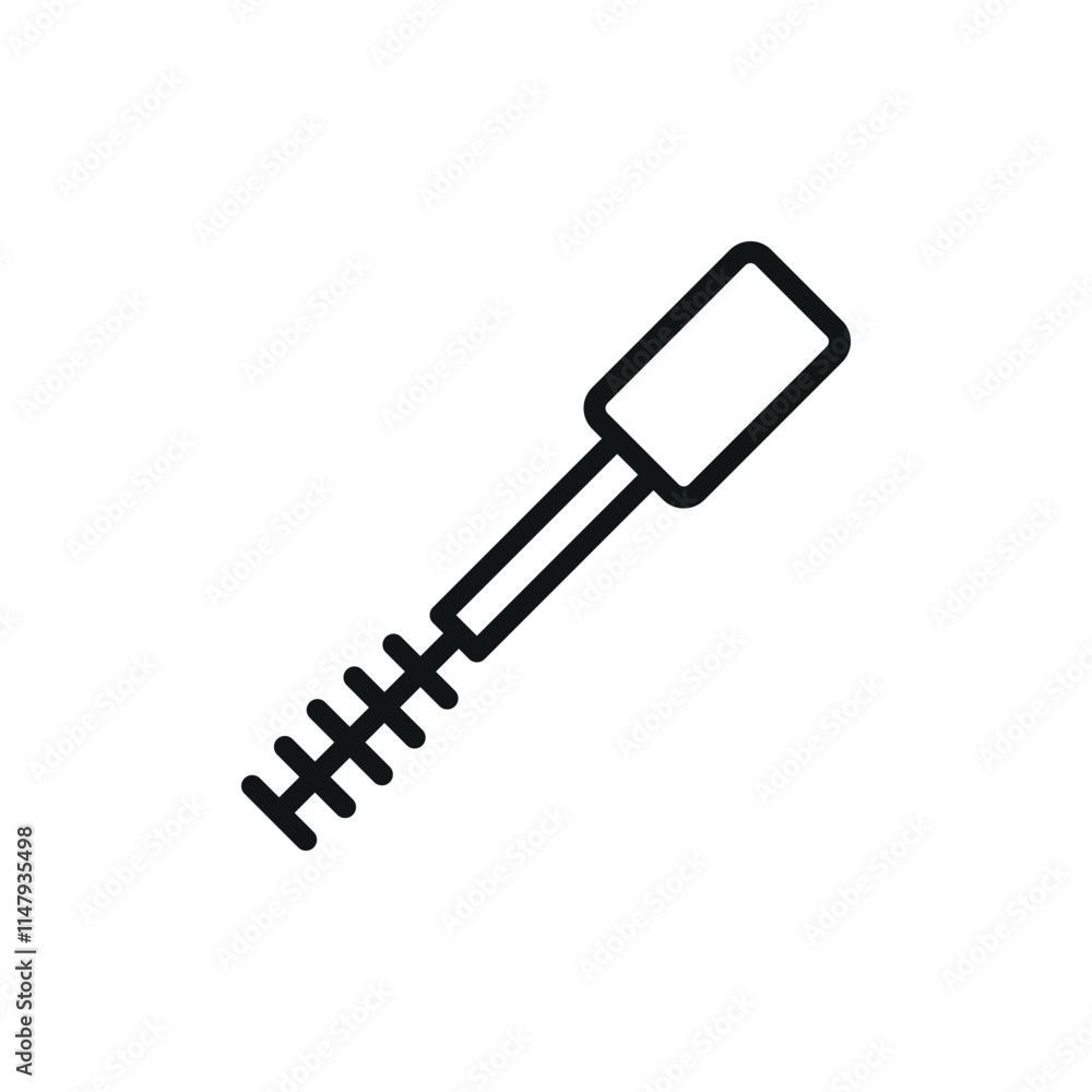Mascara Beauty Makeup Icon showcases a modern and stylish look, ideal for highlighting eye makeup, beauty routines, or makeup artist services Mascara Beauty Makeup Icon showcases a modern and stylish look, ideal for highlighting eye makeup, beauty routines, or makeup artist services