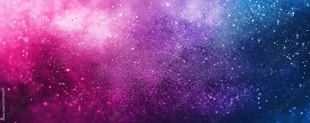 Fototapeta premium Color gradient background with purple, pink, and blue neon colors, grainy texture effect, futuristic banner design