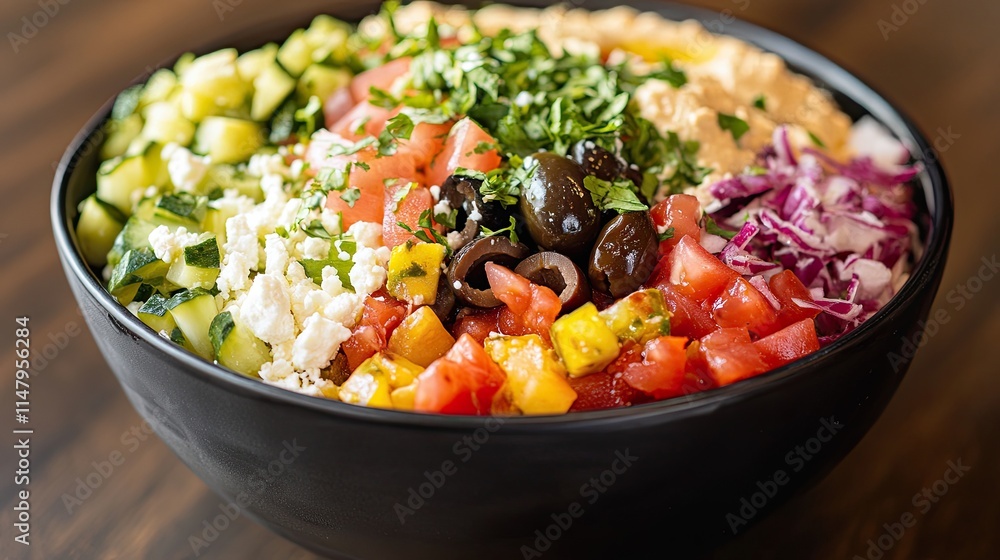 A colorful bowl of vegetables and beans A colorful bowl of vegetables and beans