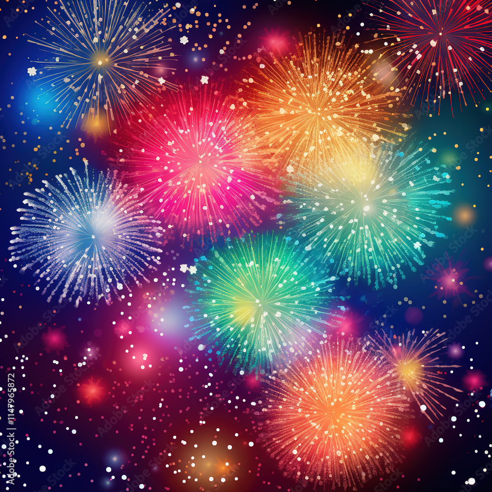 Fototapeta premium fireworks in the sky