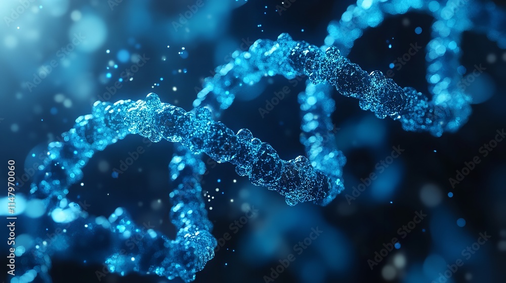 Blue helix human DNA structure Blue helix human DNA structure