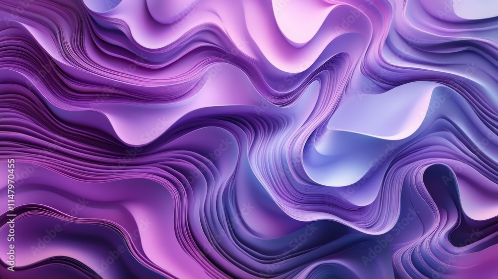 Obraz premium Light purple gradient background.