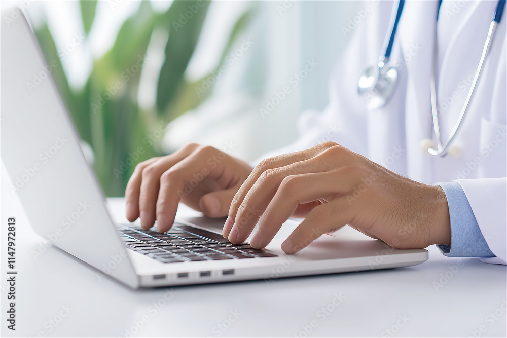Close-up of hands typing on a laptop keyboard, symbolizing technology, communication, and modern work in a professional context. Close-up of hands typing on a laptop keyboard, symbolizing technology, communication, and modern work in a professional context.