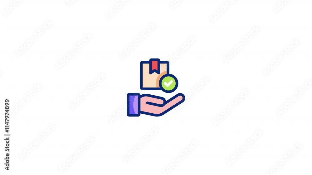 Delivery Service Animated Icon With Alpha Delivery Service Animated Icon With Alpha