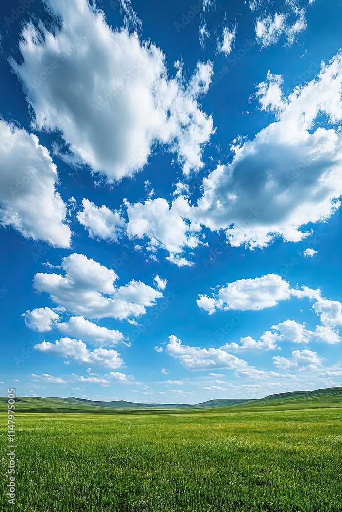 Plateau landscape with flat-topped mesas and a vast, open sky Plateau landscape with flat-topped mesas and a vast, open sky
