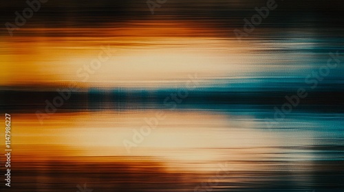 Abstract Blurred Landscape with Warm and Cool Tones