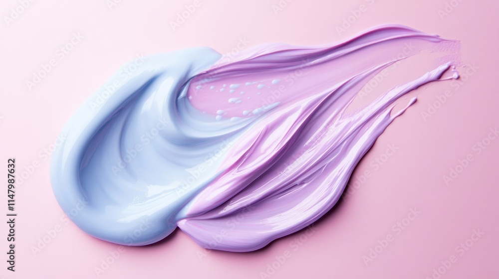 Swirled pastel paint creates abstract art design Swirled pastel paint creates abstract art design