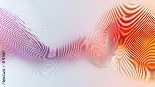 Abstract Colorful Wave Pattern Design Background