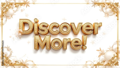 Discover More 3d text art illustration