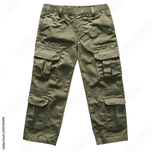 Stylish and functional cargo pants designed for outdoor activities and casual wear. photo