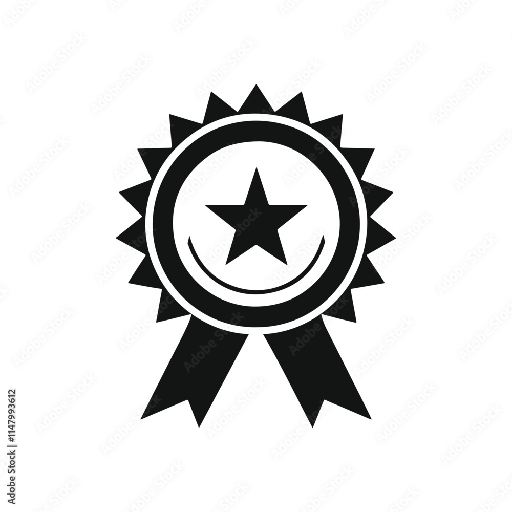 award ribbon icon vector illustration award ribbon icon vector illustration