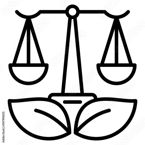 environmental justice single icon