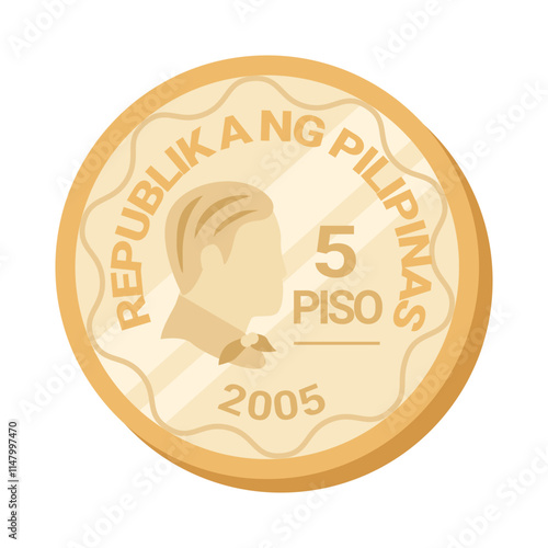  5 Peso Coin PHP