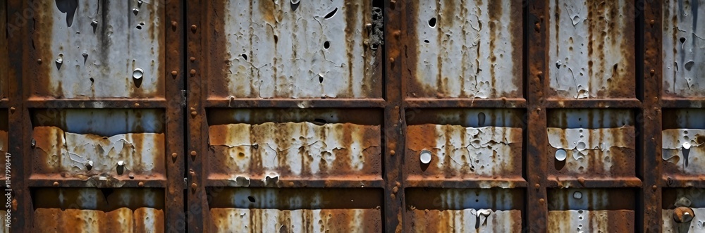 rusty metal background wit holes and dirt rusty metal background wit holes and dirt