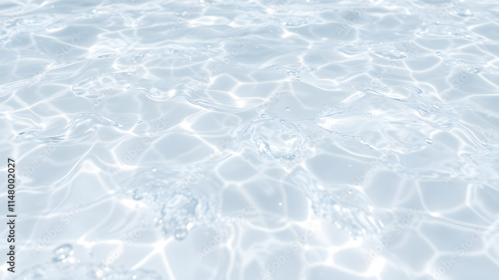 Blurred desaturated transparent clear calm water surface texture with splashes and bubbles. Trendy abstract nature background. White-grey water waves in sunlight. Generative AI Blurred desaturated transparent clear calm water surface texture with splashes and bubbles. Trendy abstract nature background. White-grey water waves in sunlight. Generative AI