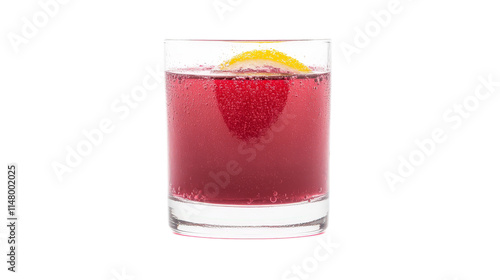 Wallpaper Mural Refreshing Berry Lemonade Drink in Clear Glass with Bubbles Torontodigital.ca