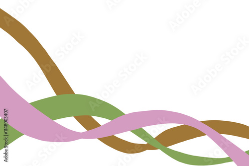 abstract colorful wave border