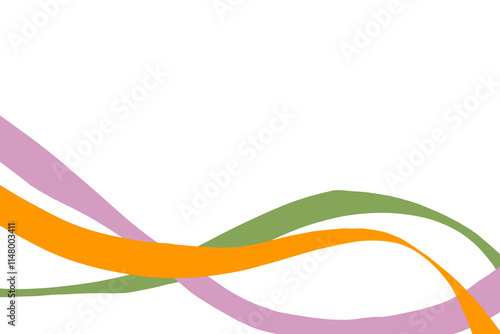 abstract colorful wave border