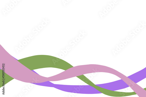 abstract colorful wave border