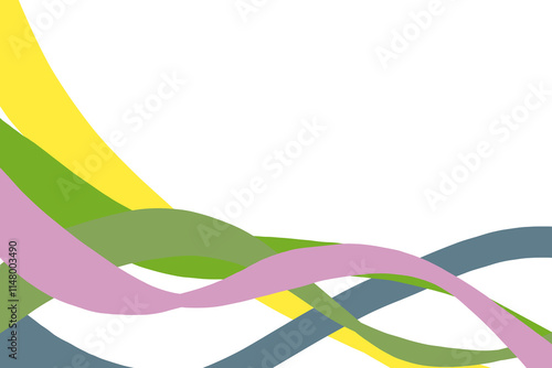 abstract colorful wave border