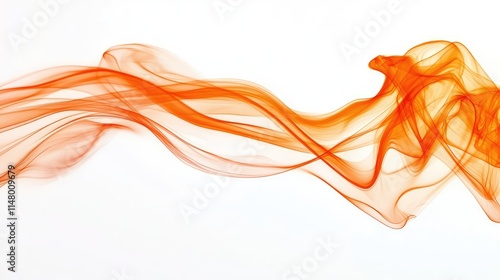 orange smoke texture on white background