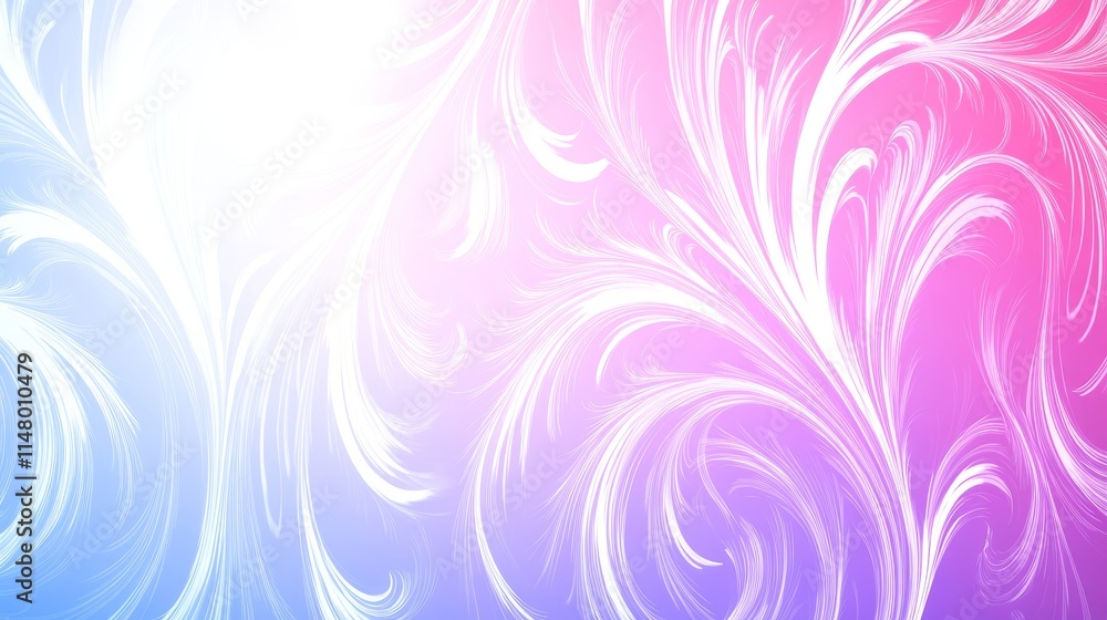 Abstract Swirling Floral Design in Pastel Hues Abstract Swirling Floral Design in Pastel Hues