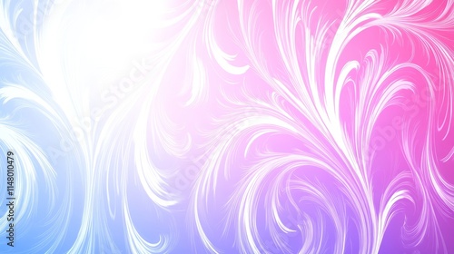 Wallpaper Mural Abstract Swirling Floral Design in Pastel Hues Torontodigital.ca