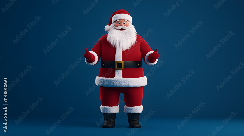 A 3D cartoon character of Santa Claus in full body, created with Blender, featuring a jolly expression and iconic holiday attire, perfect for Christmas-themed illustrations and animations.
A 3D cartoon character of Santa Claus in full body, created with Blender, featuring a jolly expression and iconic holiday attire, perfect for Christmas-themed illustrations and animations.