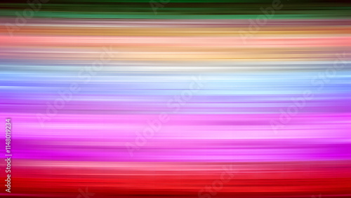 A vibrant abstract background with a spectrum of blurred horizontal lines in various colors creating a dynamic visual effect.