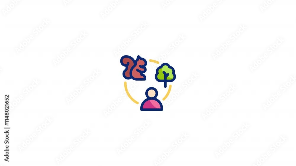 species diversity Animated Icon With Alpha species diversity Animated Icon With Alpha