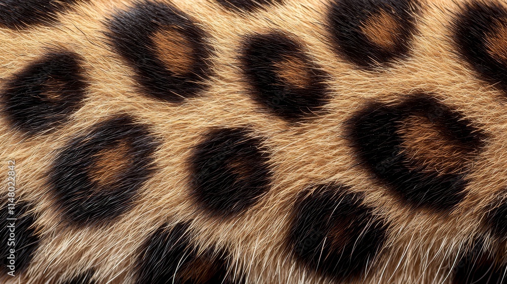 A close up of a leopard's fur A close up of a leopard's fur