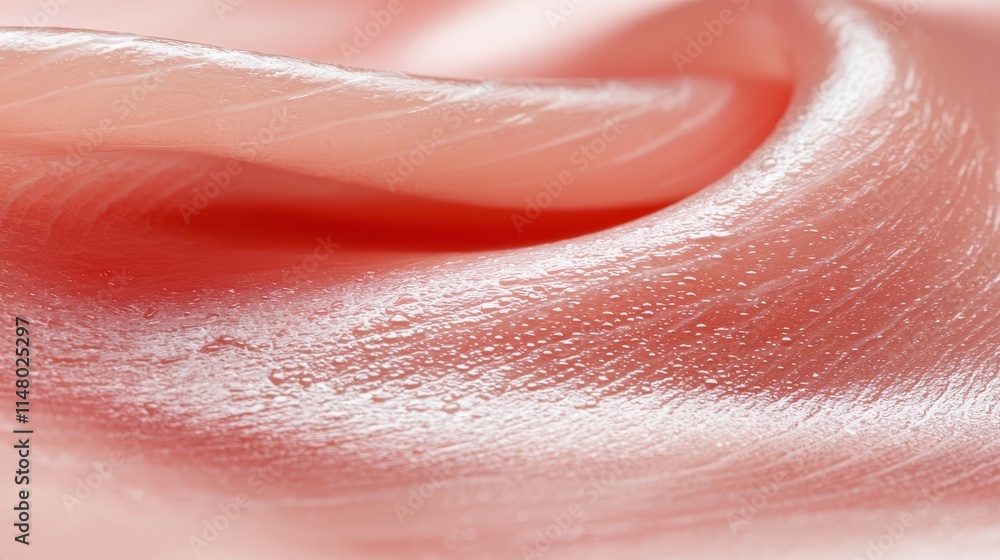 Fototapeta premium A close up of a woman's lips with water droplets on them