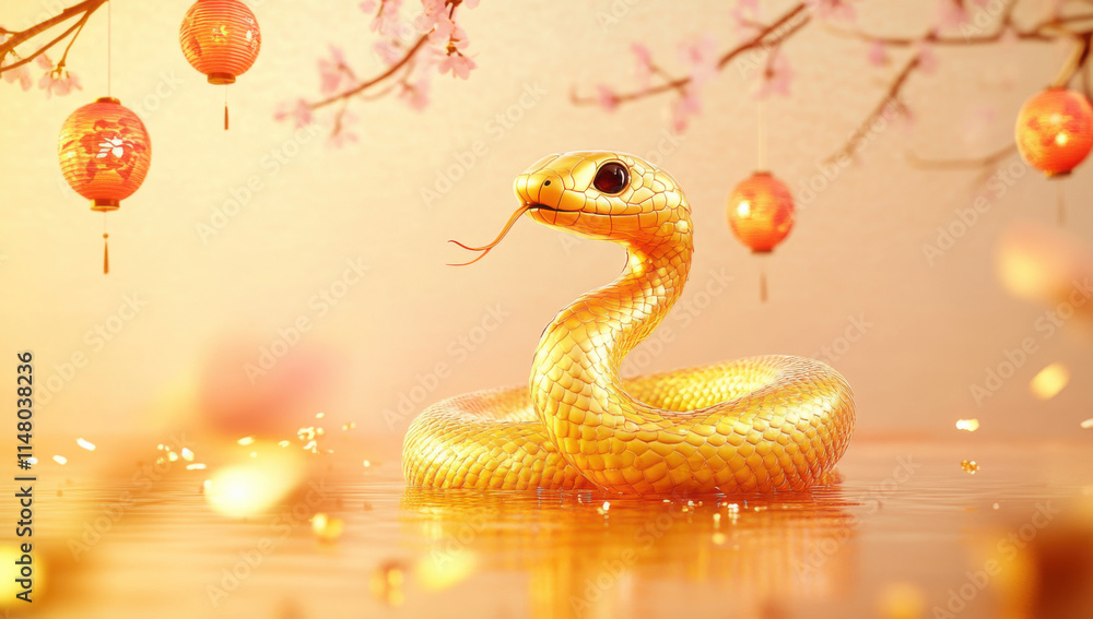 Obraz premium snake of chinese new year