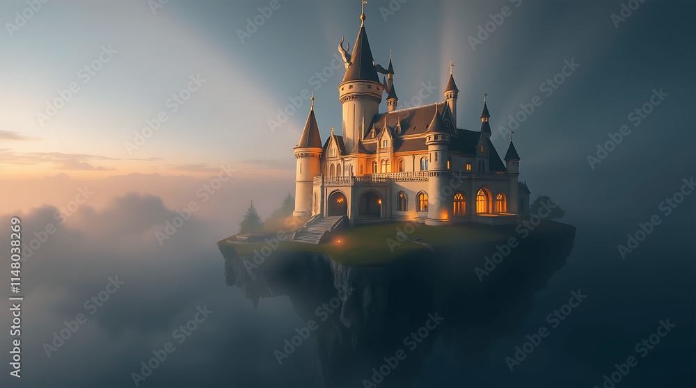 Obraz premium Magical Floating Castile