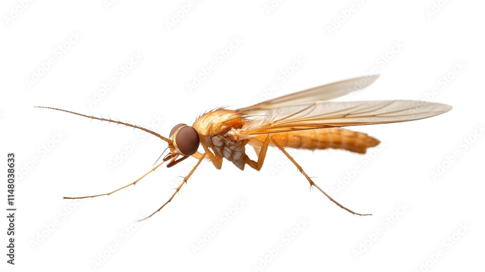 Crane Fly Isolated on White Background. Generative AI Crane Fly Isolated on White Background. Generative AI