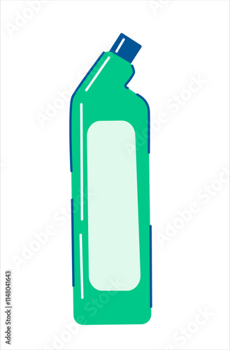 Cleaning Bottle Illustration isolated on White Background