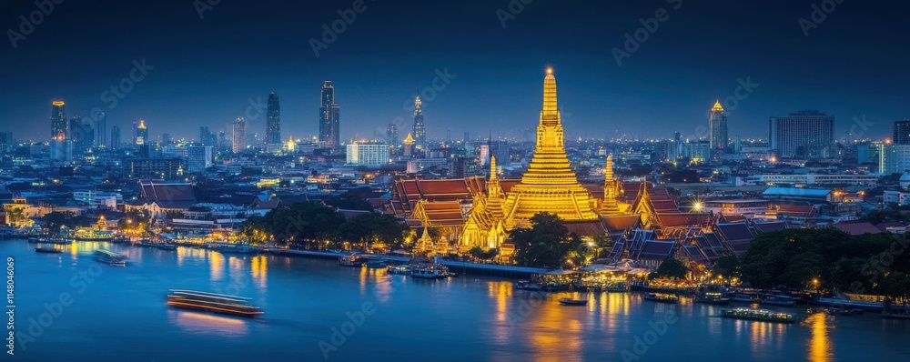 Obraz premium Spectacular Fireworks in Bangkok