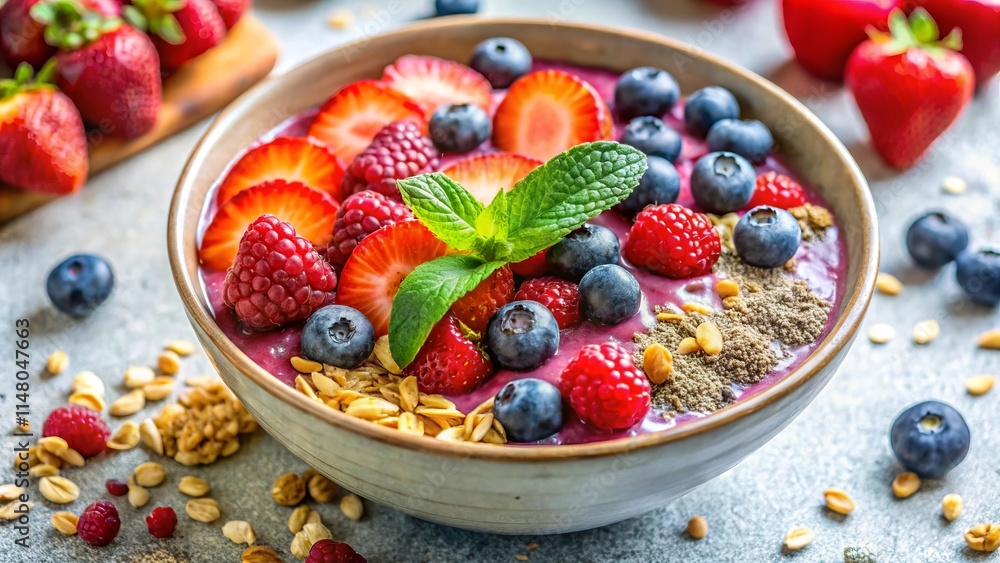 Delicious Berry Smoothie Bowl Recipe Delicious Berry Smoothie Bowl Recipe