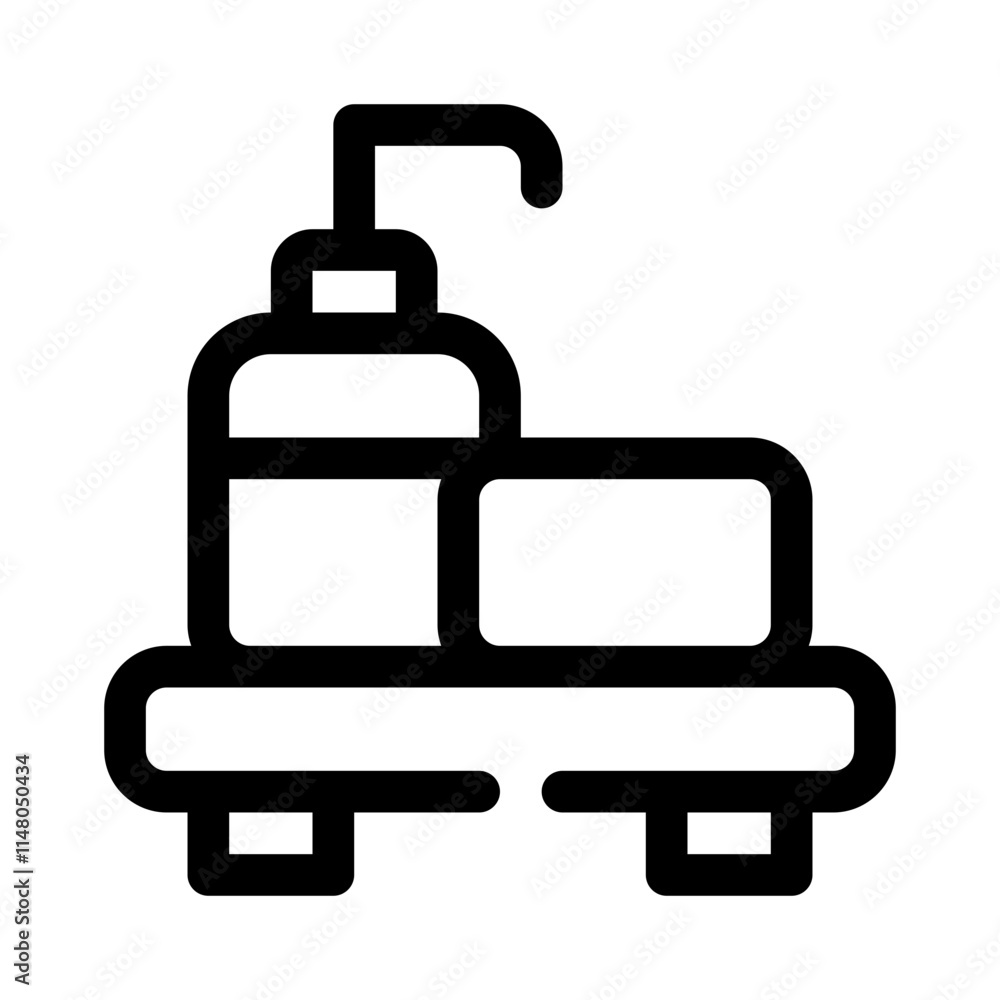 Toiletries line icon Toiletries line icon