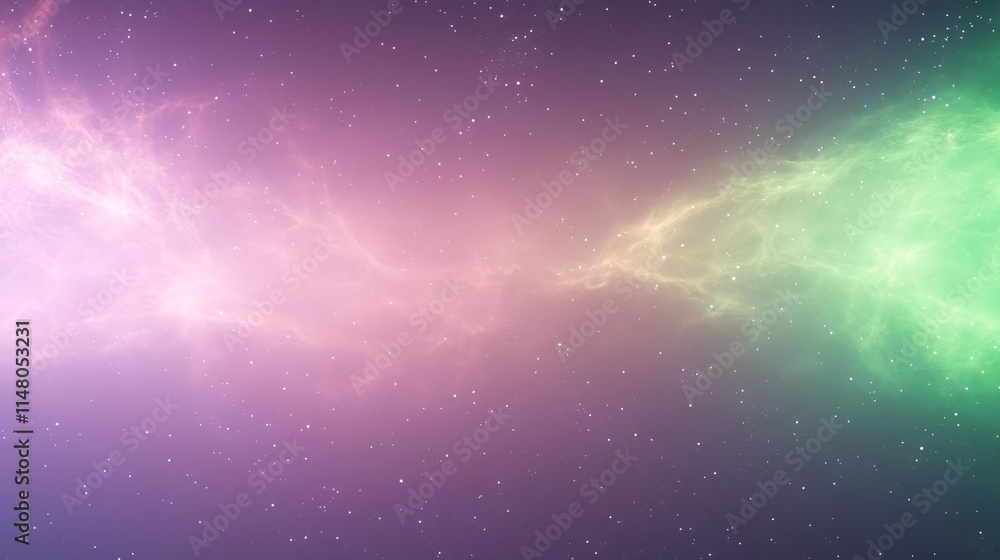 Cosmic Nebula Pastel Hues and Stellar Dust in Space Cosmic Nebula Pastel Hues and Stellar Dust in Space