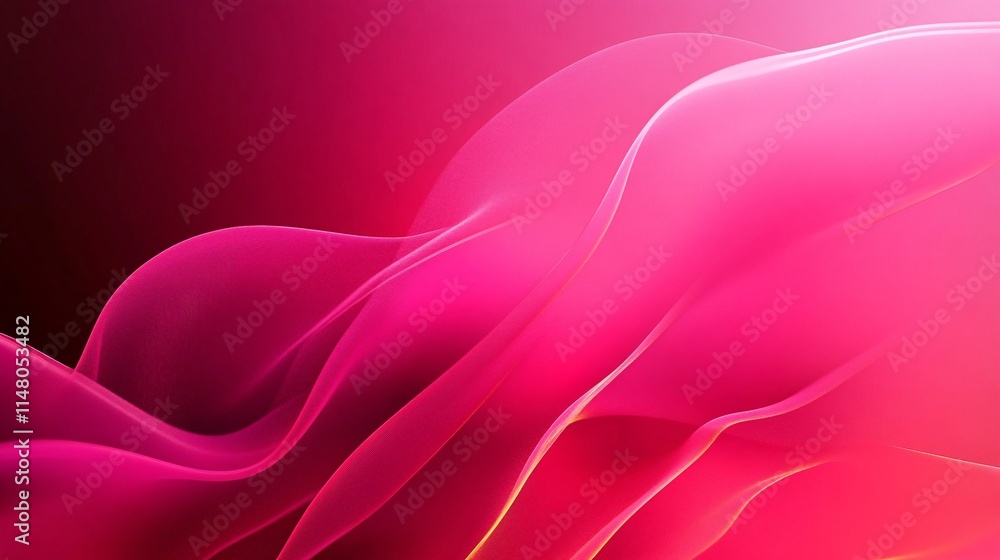 Fototapeta premium Vibrant Abstract Background with Soft Pink Waves and Flowing Textures in Gradient Design