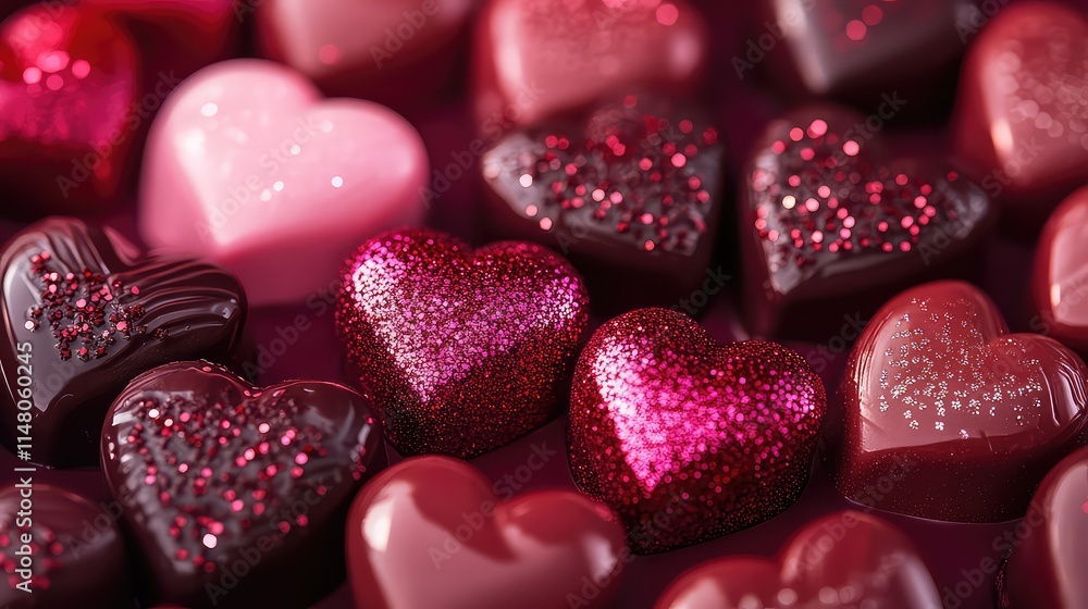 Obraz premium Valentine's Day Themed Background, Generative AI