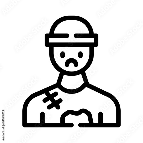 Homeless line icon
