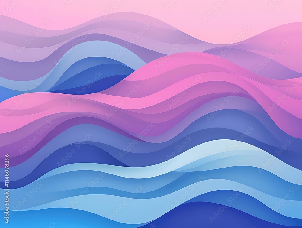 Abstract pastel pink and blue wave pattern background. Abstract pastel pink and blue wave pattern background.