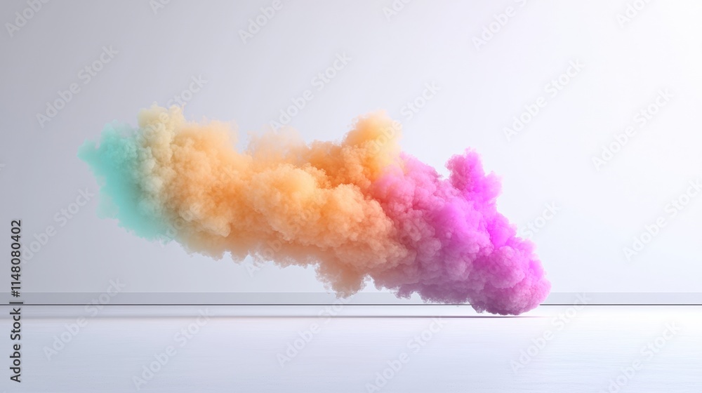 Abstract Pastel Cloud Swirl Colorful Smoke Design Element Abstract Pastel Cloud Swirl Colorful Smoke Design Element