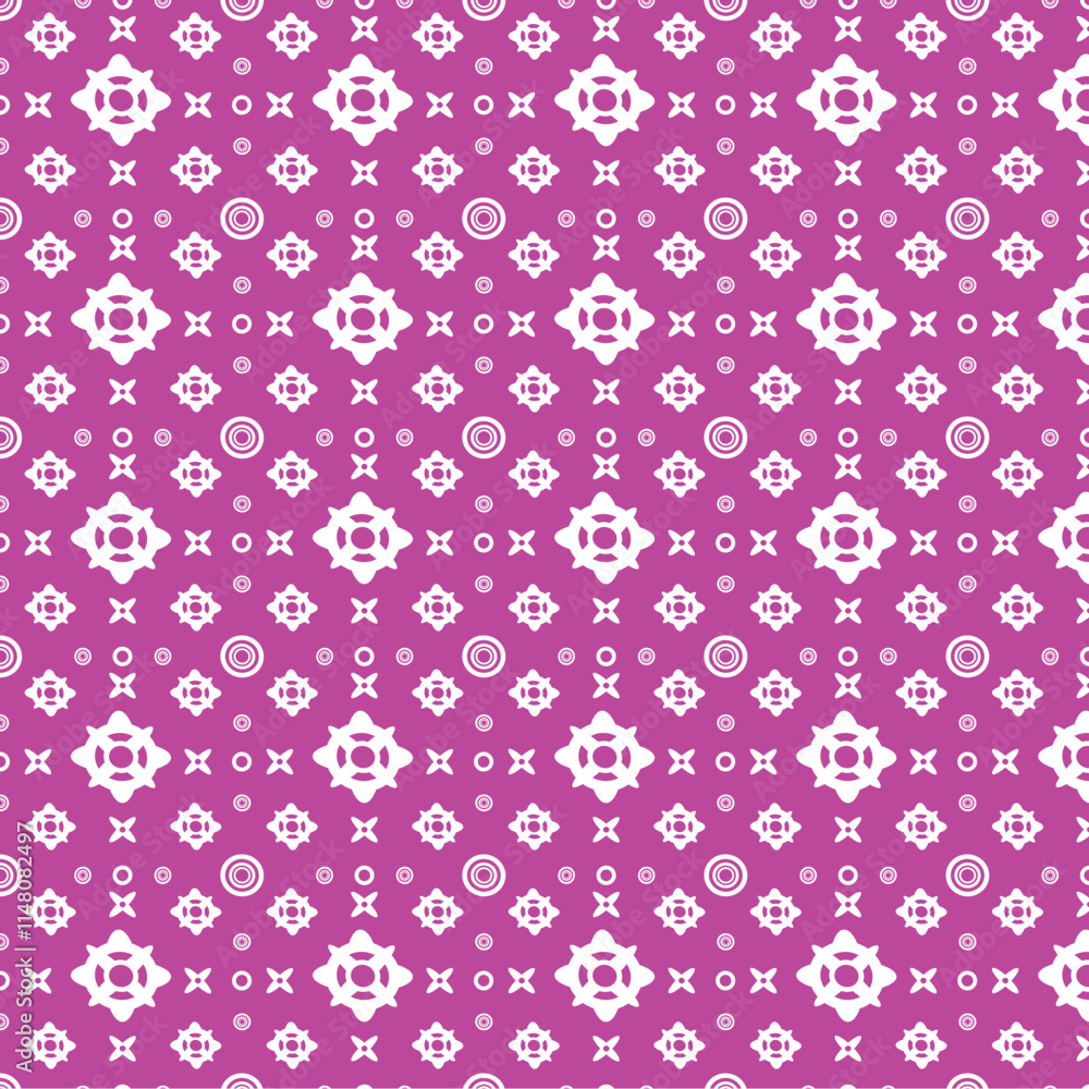 Retro-style snowflake pattern Retro-style snowflake pattern