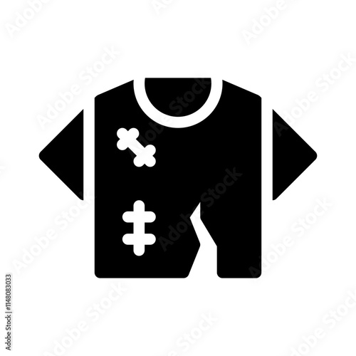 Obraz na plátne Torn glyph icon