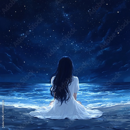 woman in the night